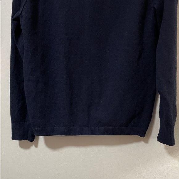 Banana Republic Men's Navy Blue Cardigan with Gray Trim 100% Merino wool - Picture 11 of 11